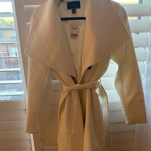 White wrap coat